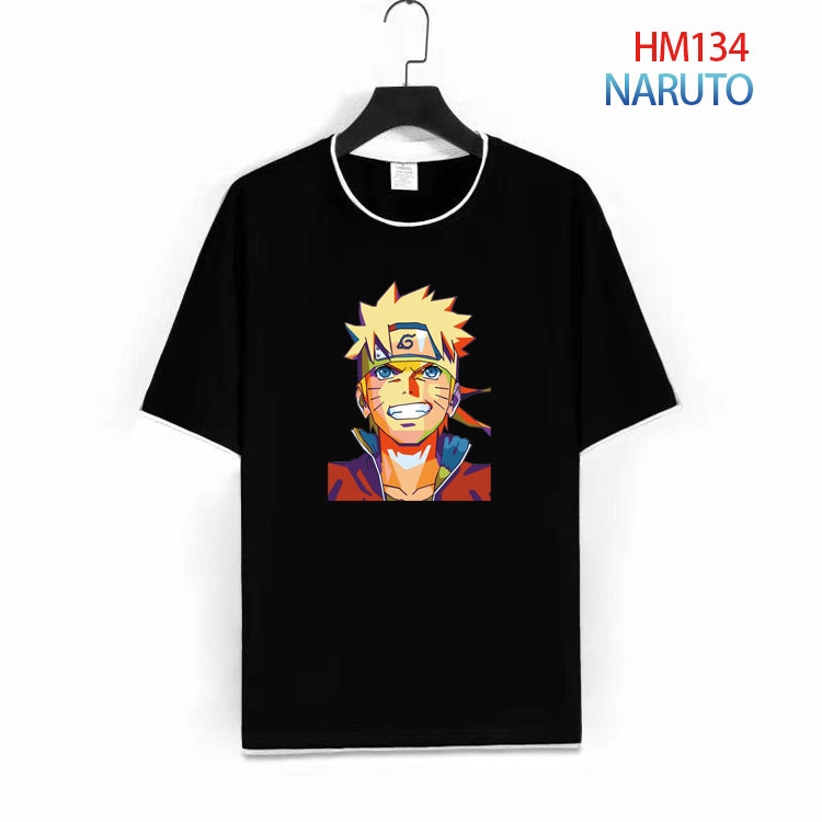 Naruto Pure cotton Loose short sleeve round neck T-shirt from S to 4XL  HM-134-1