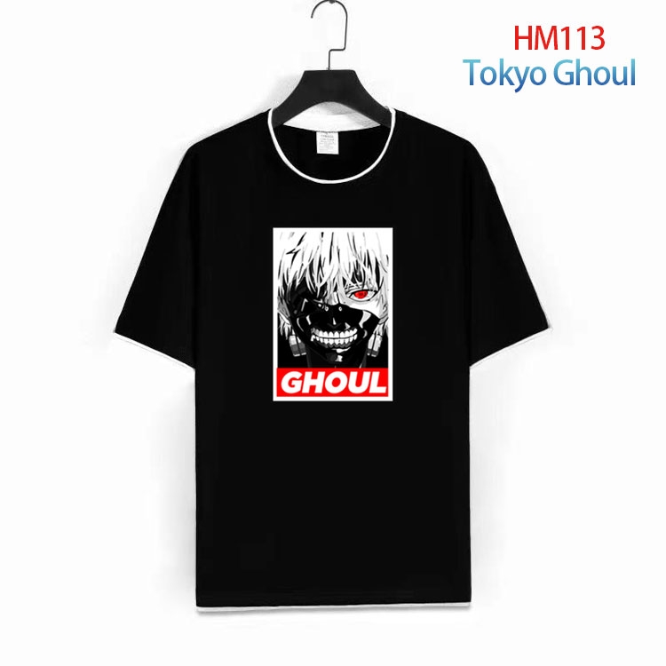 Tokyo Ghoul Pure cotton Loose short sleeve round neck T-shirt from S to 4XL HM-113-1