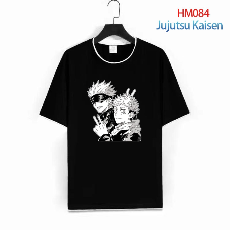 Jujutsu Kaisen Pure cotton Loose short sleeve round neck T-shirt from S to 4XL HM-084-1