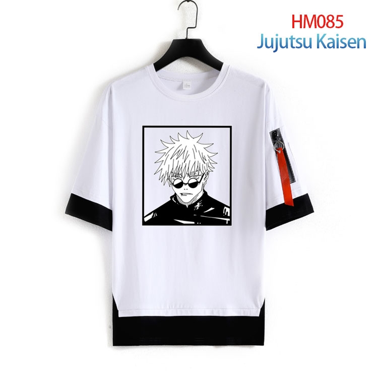 Jujutsu Kaisen Pure cotton Loose short sleeve round neck T-shirt from S to 4XL HM-085-3