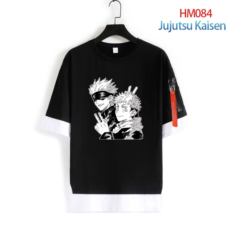 Jujutsu Kaisen Pure cotton Loose short sleeve round neck T-shirt from  S to 4XL HM-084-4