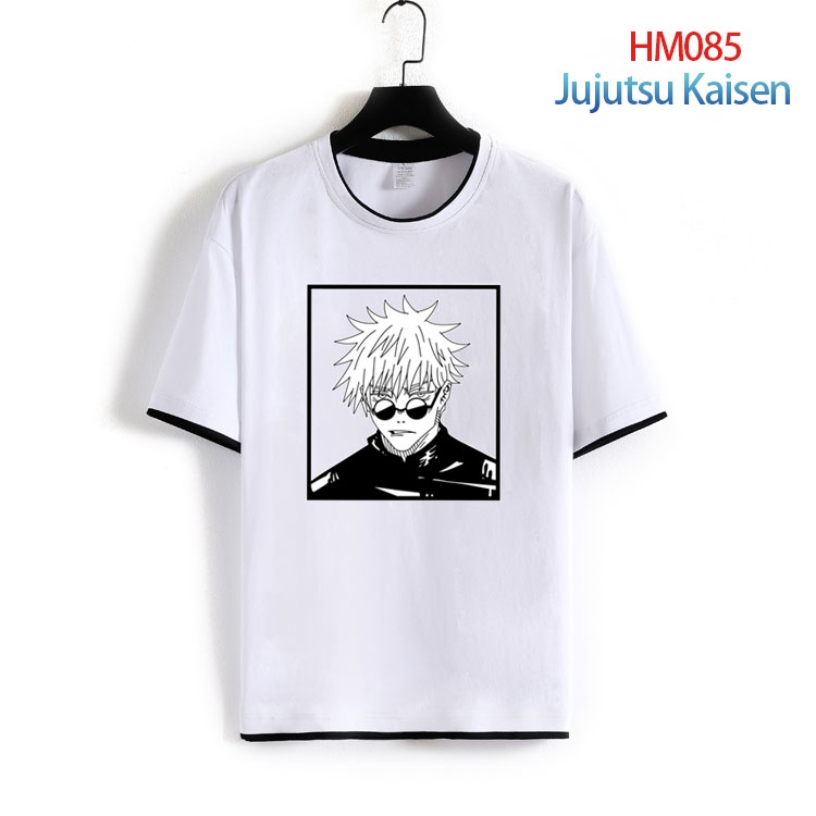 Jujutsu Kaisen Pure cotton Loose short sleeve round neck T-shirt from S to 4XL HM-085-2