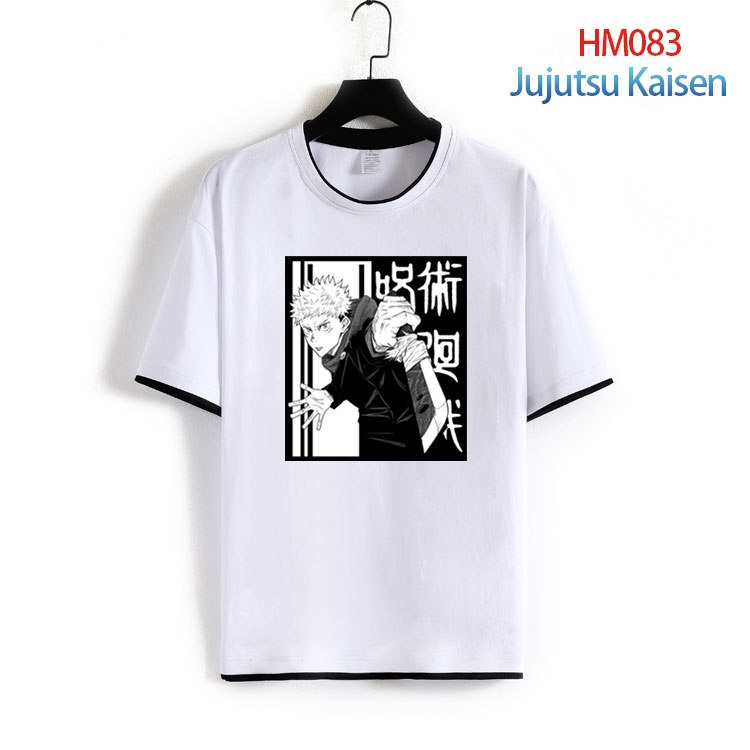 Jujutsu Kaisen Pure cotton Loose short sleeve round neck T-shirt from S to 4XL HM-083-2