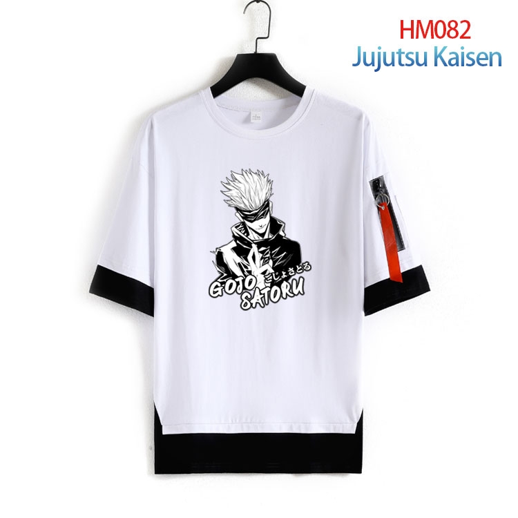 Jujutsu Kaisen Pure cotton Loose short sleeve round neck T-shirt from S to 4XL  HM-082-3