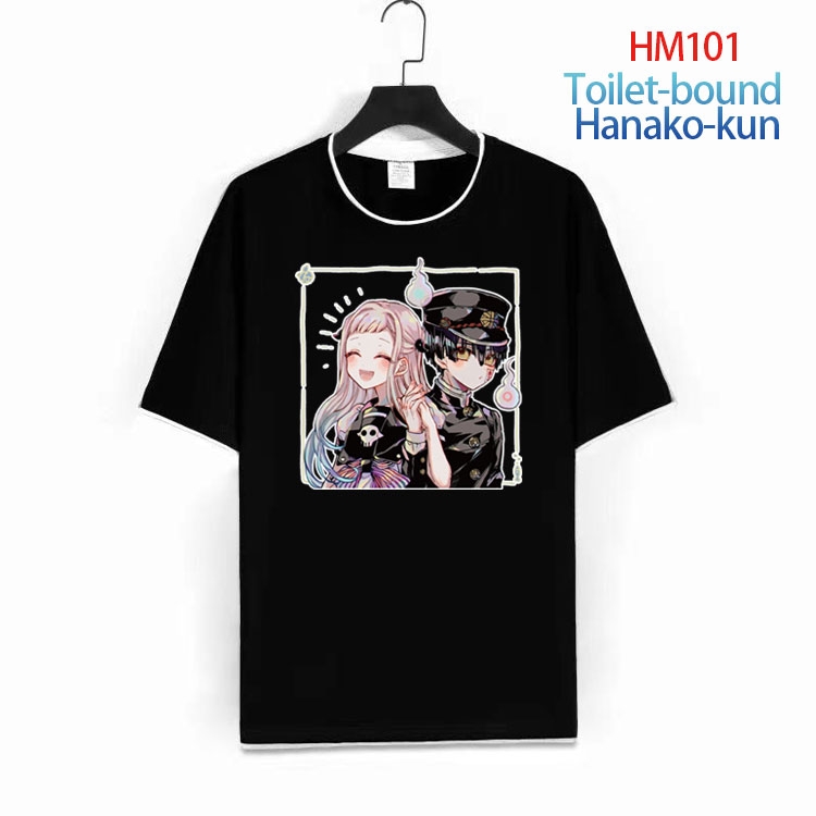 Toilet-bound Hanako-kun Pure cotton Loose short sleeve round neck T-shirt from S to 4XL HM-101-1