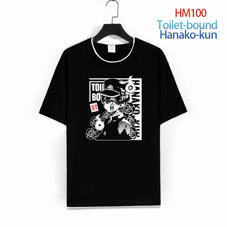 Toilet-bound Hanako-kun Pure cotton Loose short sleeve round neck T-shirt from S to 4XL HM-100-1