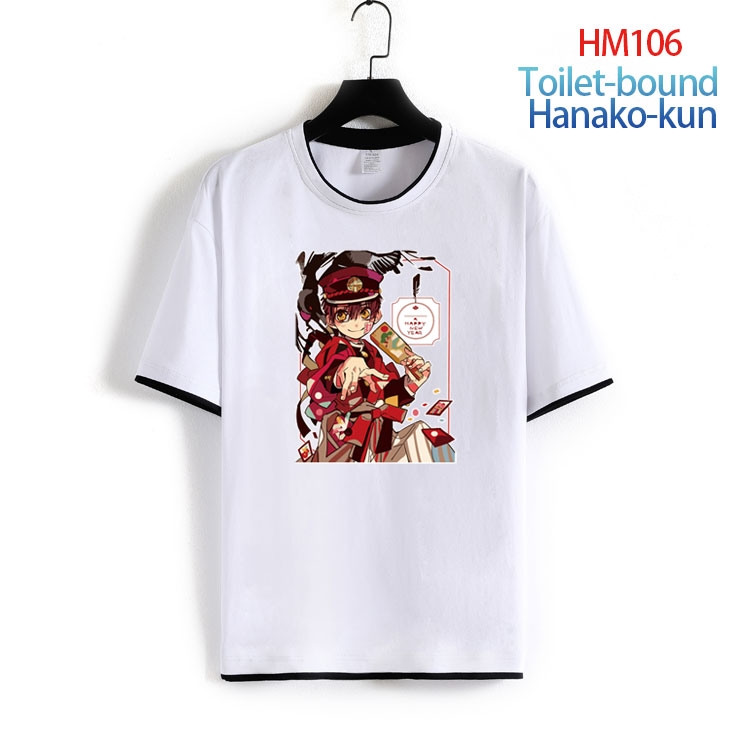 Toilet-bound Hanako-kun Pure cotton Loose short sleeve round neck T-shirt from S to 4XL HM-106-2