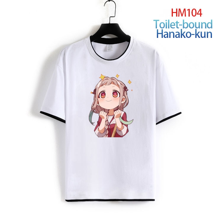 Toilet-bound Hanako-kun Pure cotton Loose short sleeve round neck T-shirt from S to 4XL HM-104-2