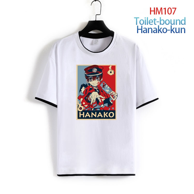 Toilet-bound Hanako-kun Pure cotton Loose short sleeve round neck T-shirt from S to 4XL HM-107-2