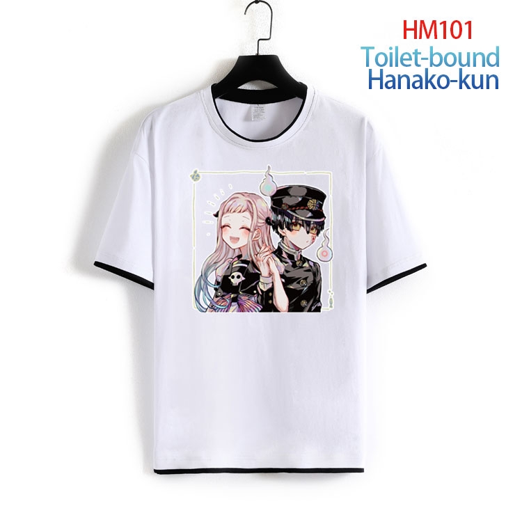 Toilet-bound Hanako-kun Pure cotton Loose short sleeve round neck T-shirt from S to 4XL HM-101-2