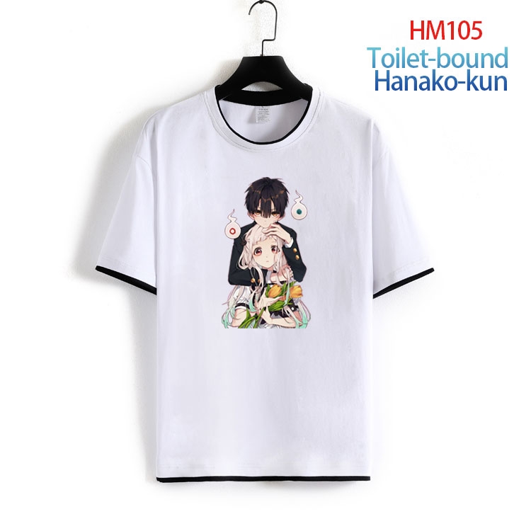 Toilet-bound Hanako-kun Pure cotton Loose short sleeve round neck T-shirt from S to 4XL HM-105-2