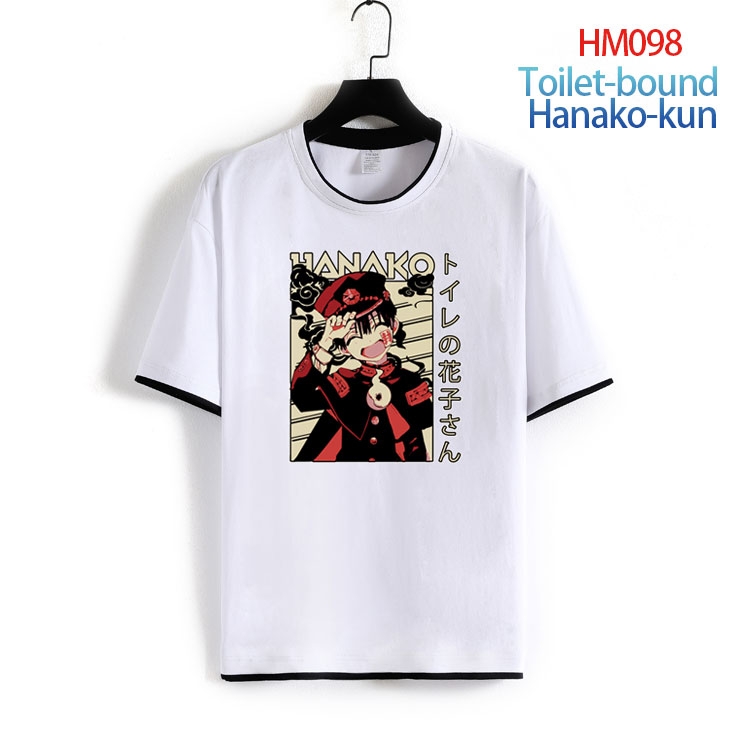 Toilet-bound Hanako-kun Pure cotton Loose short sleeve round neck T-shirt from S to 4XL  HM-098-2