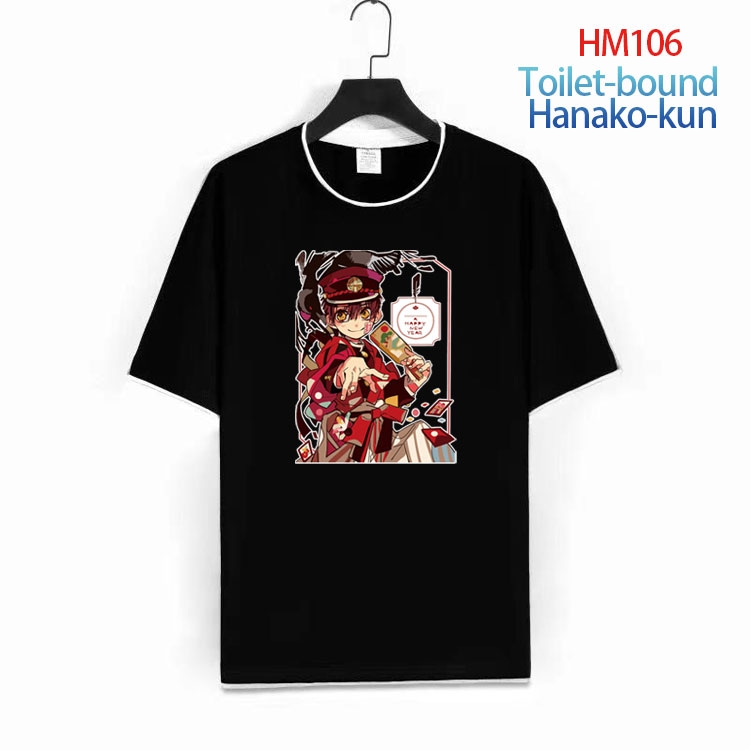 Toilet-bound Hanako-kun Pure cotton Loose short sleeve round neck T-shirt from S to 4XL HM-106-1