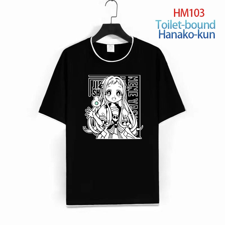 Toilet-bound Hanako-kun Pure cotton Loose short sleeve round neck T-shirt from S to 4XL HM-103-1