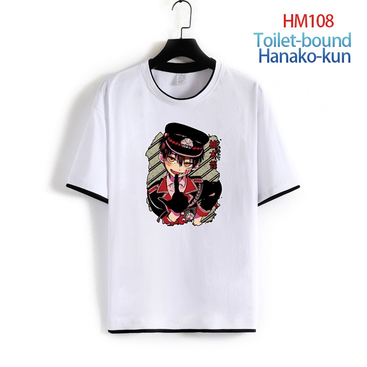 Toilet-bound Hanako-kun Pure cotton Loose short sleeve round neck T-shirt from S to 4XL HM-108-2