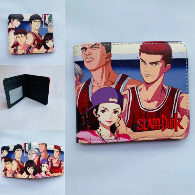 Slam Dunk  Anime Full color two fold short wallet purse 11X9.5CM 60G Style 2