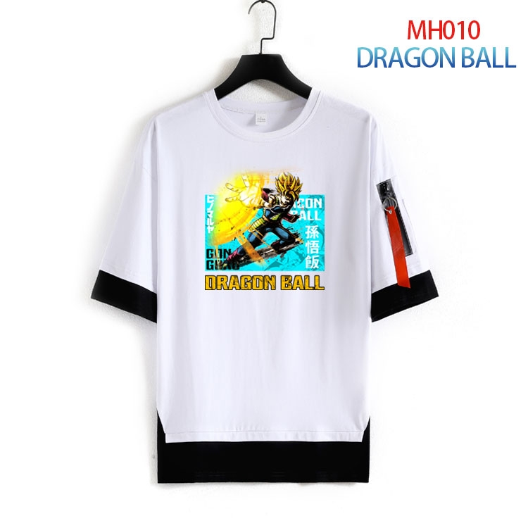 DRAGON BALL Cotton round neck fake two loose T-shirts from S to 4XL MH-010-3