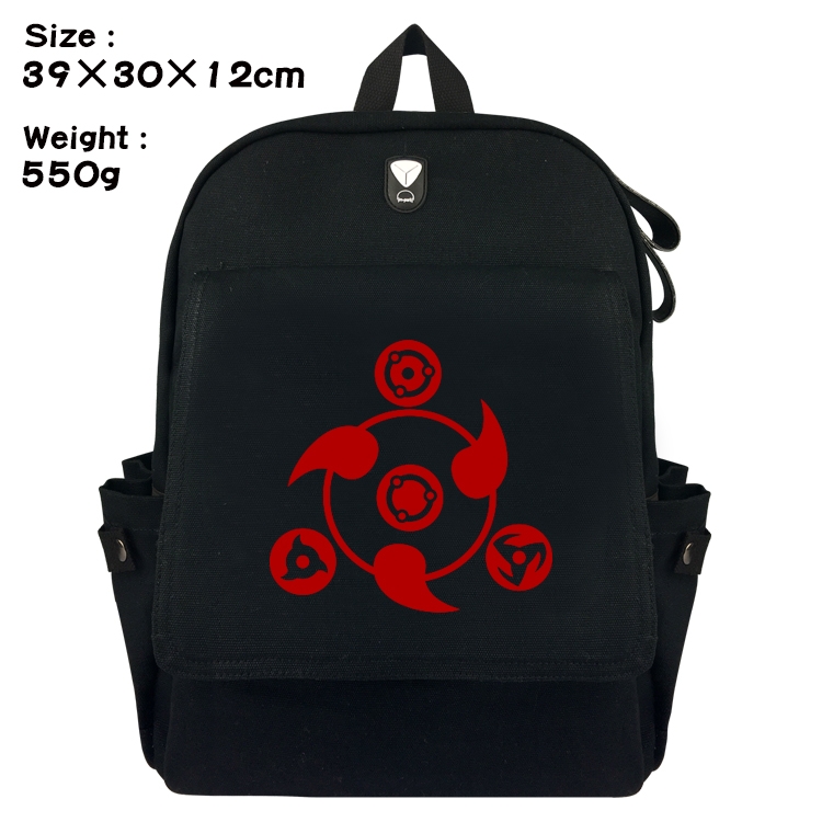 Naruto Canvas Flip Backpack Student Schoolbag  39X30X12CM