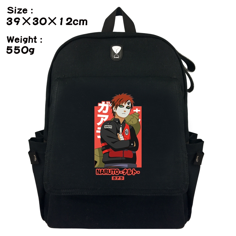 Naruto Canvas Flip Backpack Student Schoolbag  39X30X12CM