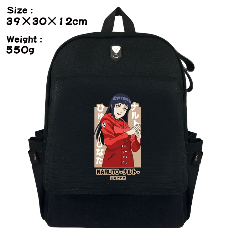 Naruto Canvas Flip Backpack Student Schoolbag  39X30X12CM