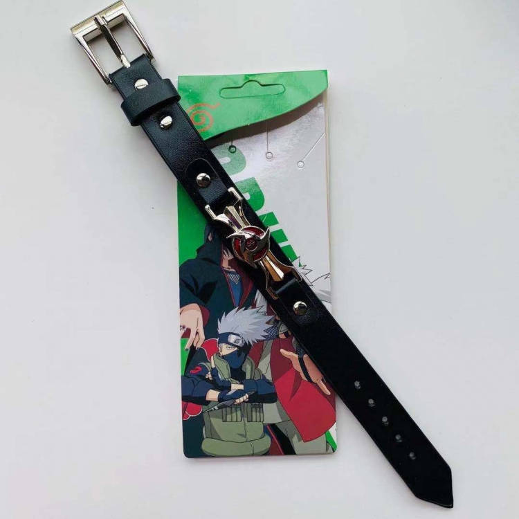 Naruto Animation peripheral Bracelet Leather Bracelet price for 5 pcs