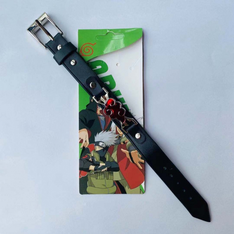 Naruto Animation peripheral Bracelet Leather Bracelet price for 5 pcs