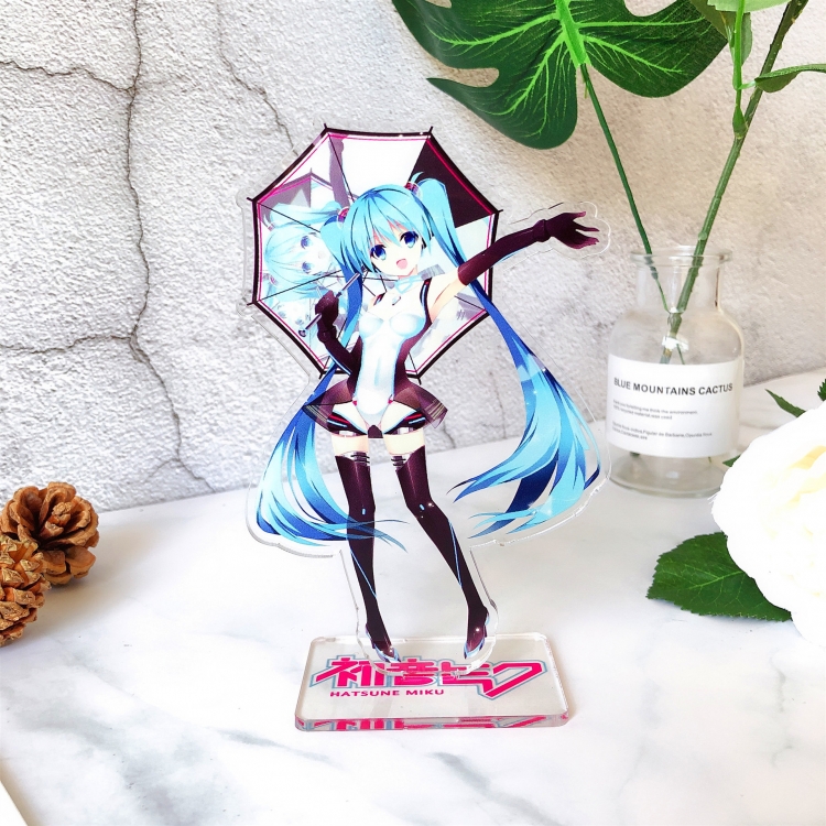 Hatsune Miku Anime characters acrylic Standing Plates Keychain