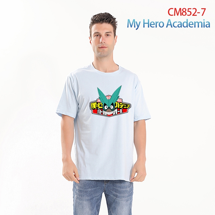 My Hero Academia Printed short-sleeved cotton T-shirt from S to 4XL CM-852-7