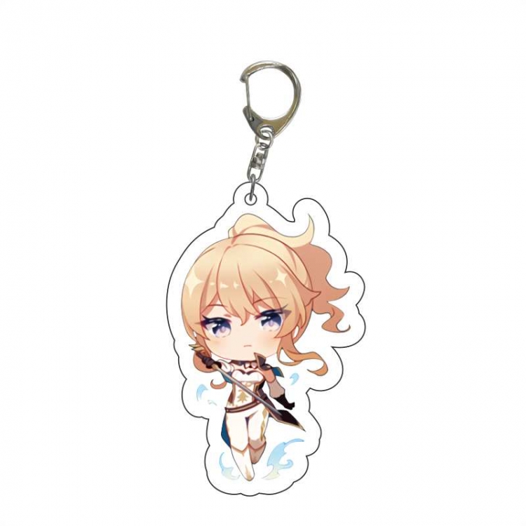 Genshin Impact    Anime acrylic Key Chain  price for 5 pcs 7001