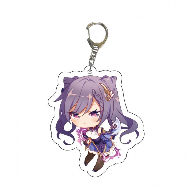 Genshin Impact    Anime acrylic Key Chain  price for 5 pcs 6996