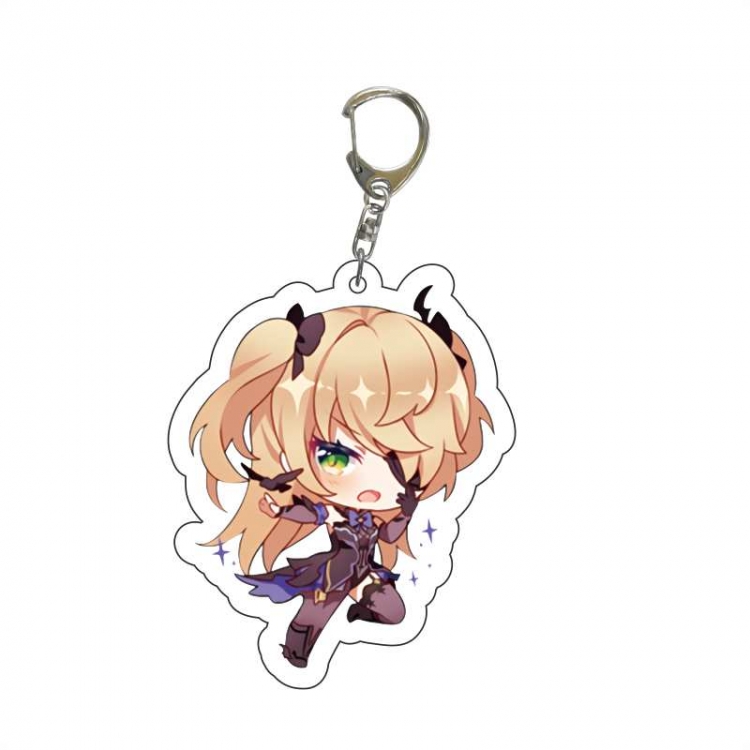 Genshin Impact    Anime acrylic Key Chain  price for 5 pcs 7011