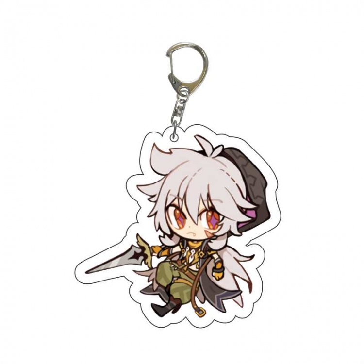 Genshin Impact    Anime acrylic Key Chain  price for 5 pcs 7006