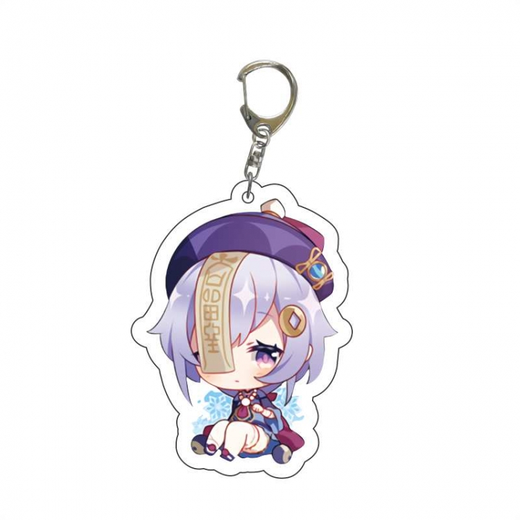 Genshin Impact    Anime acrylic Key Chain  price for 5 pcs 7009