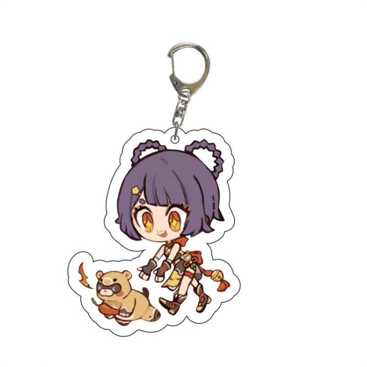 Genshin Impact    Anime acrylic Key Chain  price for 5 pcs 7004