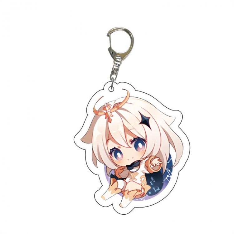 Genshin Impact    Anime acrylic Key Chain  price for 5 pcs 7005