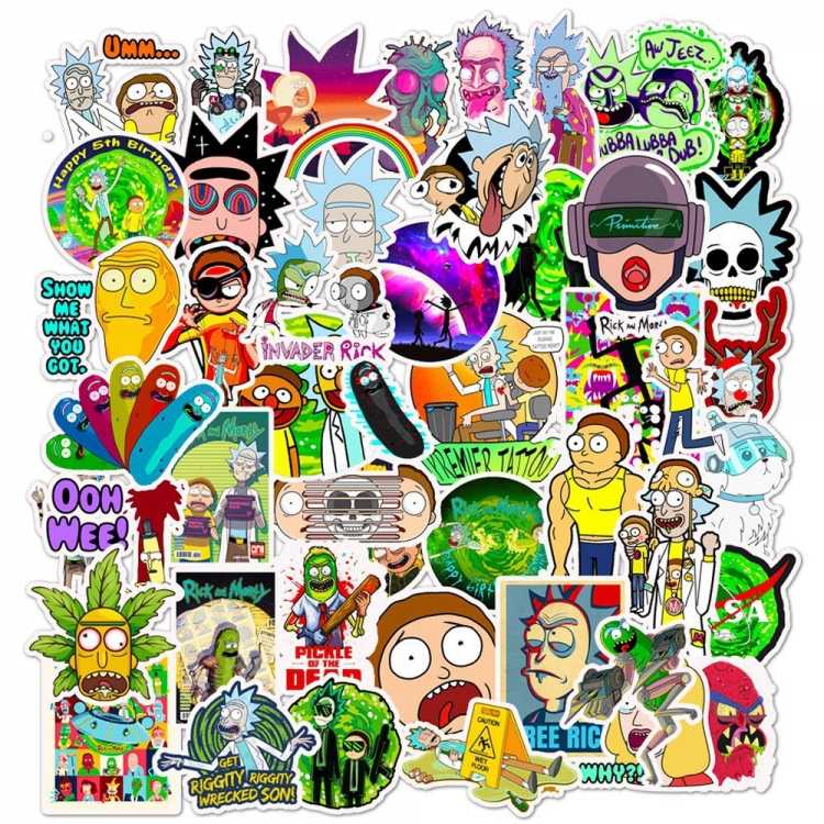 Rick and Morty  stickers Waterproof stickers a set of 50 price for 5