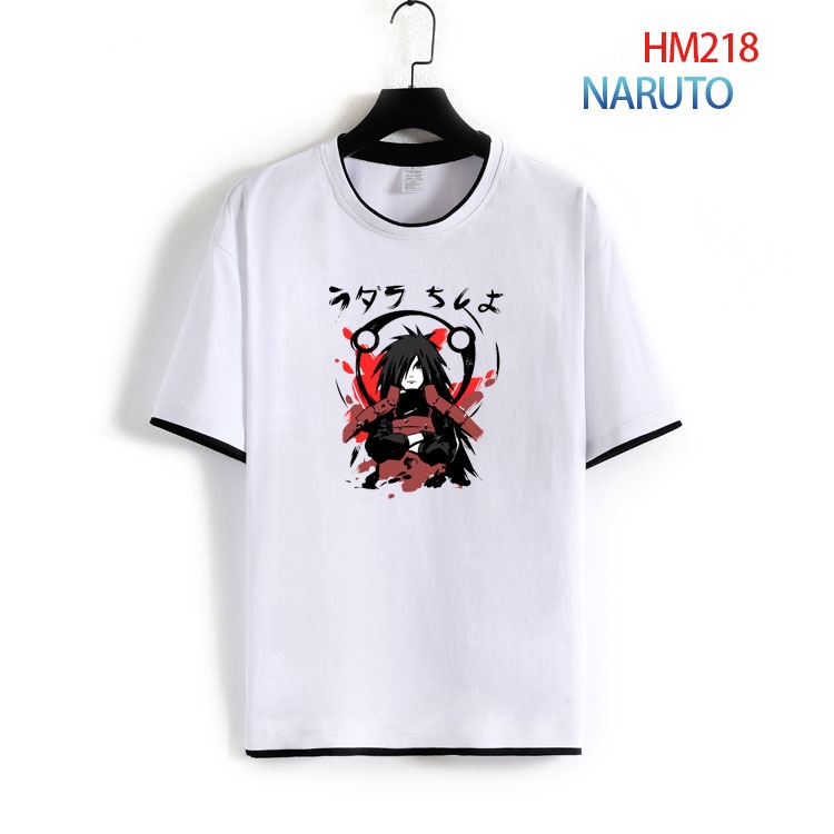 Naruto Short-sleeved cotton T-shirt from S to 4XL HM-218-2