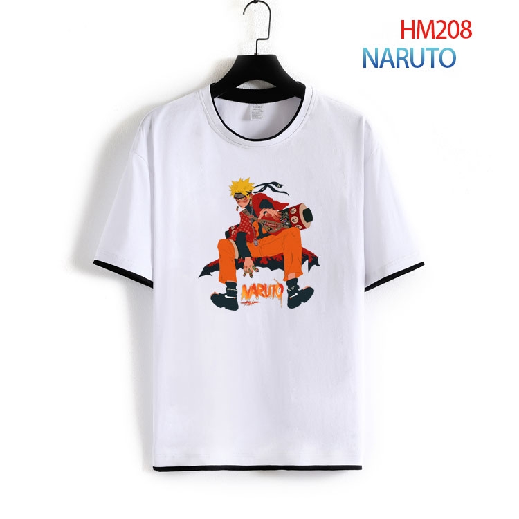 Naruto Short-sleeved cotton T-shirt from S to 4XL  HM-208-2