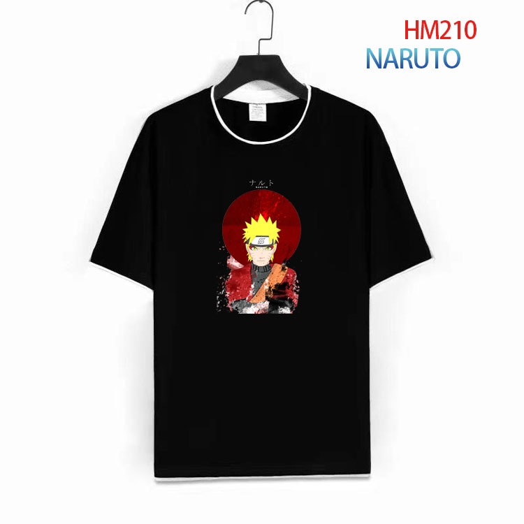 Naruto Short-sleeved cotton T-shirt from S to 4XL HM-210-1