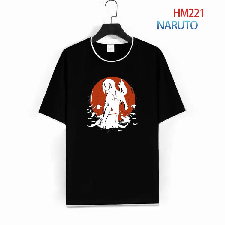 Naruto Short-sleeved cotton T-shirt from S to 4XL HM-221-1