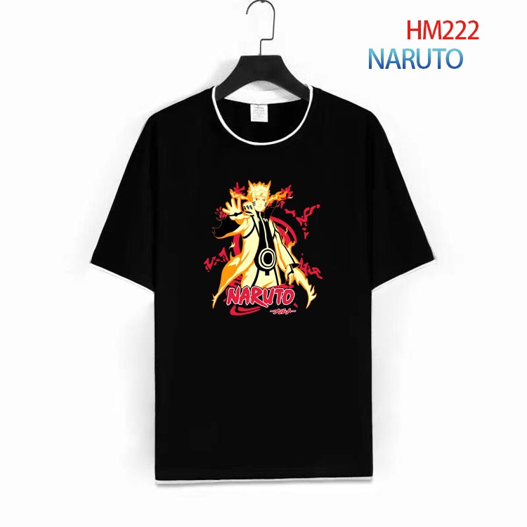 Naruto Short-sleeved cotton T-shirt from S to 4XL HM-222-1