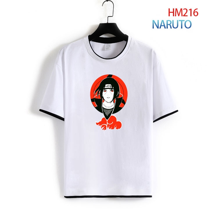Naruto Short-sleeved cotton T-shirt from S to 4XL HM-216-2