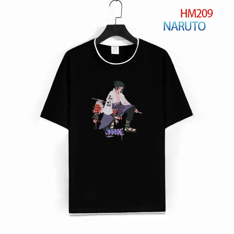 Naruto Short-sleeved cotton T-shirt from S to 4XL HM-209-1