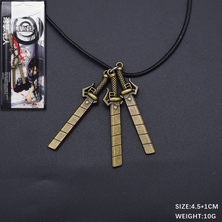 Shingeki no Kyojin Anime cartoon metal necklace pendant
