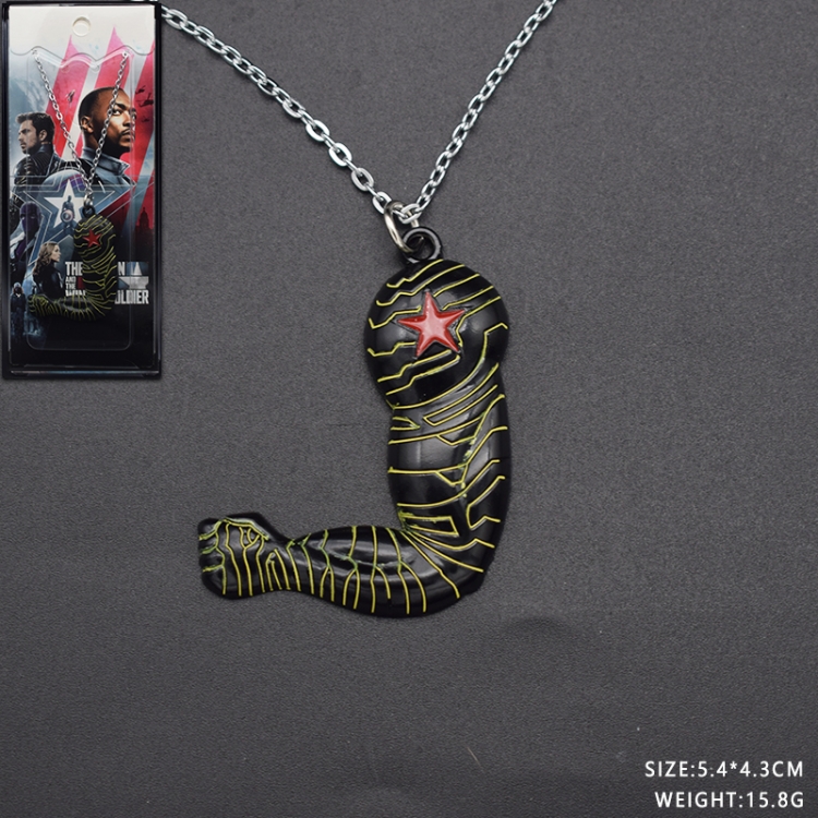 Winter Soldier Warrior arm anime necklace pendant pendant