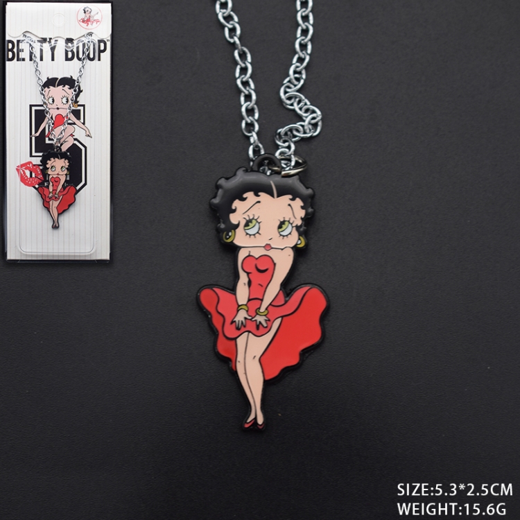 Betty Boop   cartoon necklace pendant