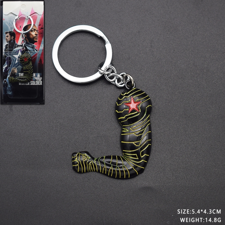 Winter Soldier Anime keychain school bag pendant