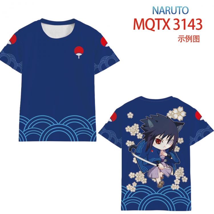 Naruto full color printed short-sleeved T-shirt from 2XS to 5XL  MQTX 3143