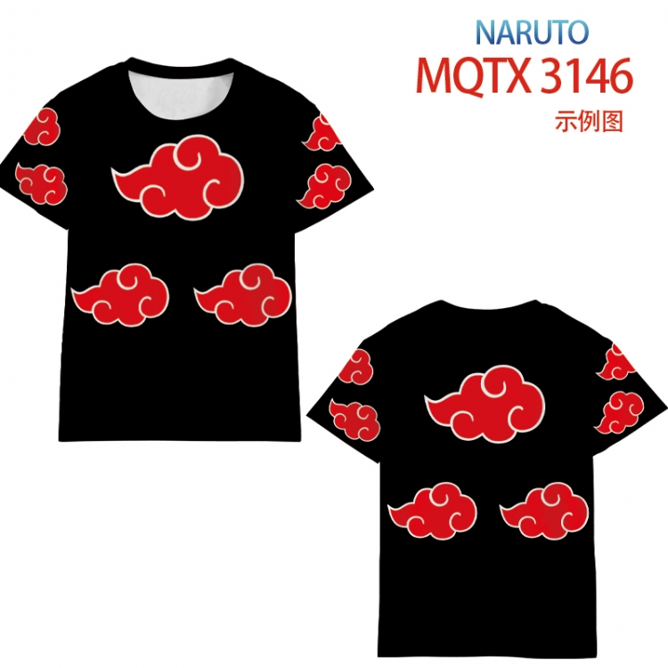 Naruto full color printed short-sleeved T-shirt from 2XS to 5XL MQTX 3146