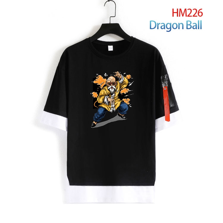 DRAGON BALL round neck fake two loose T-shirts from S to 4XL HM-226-4